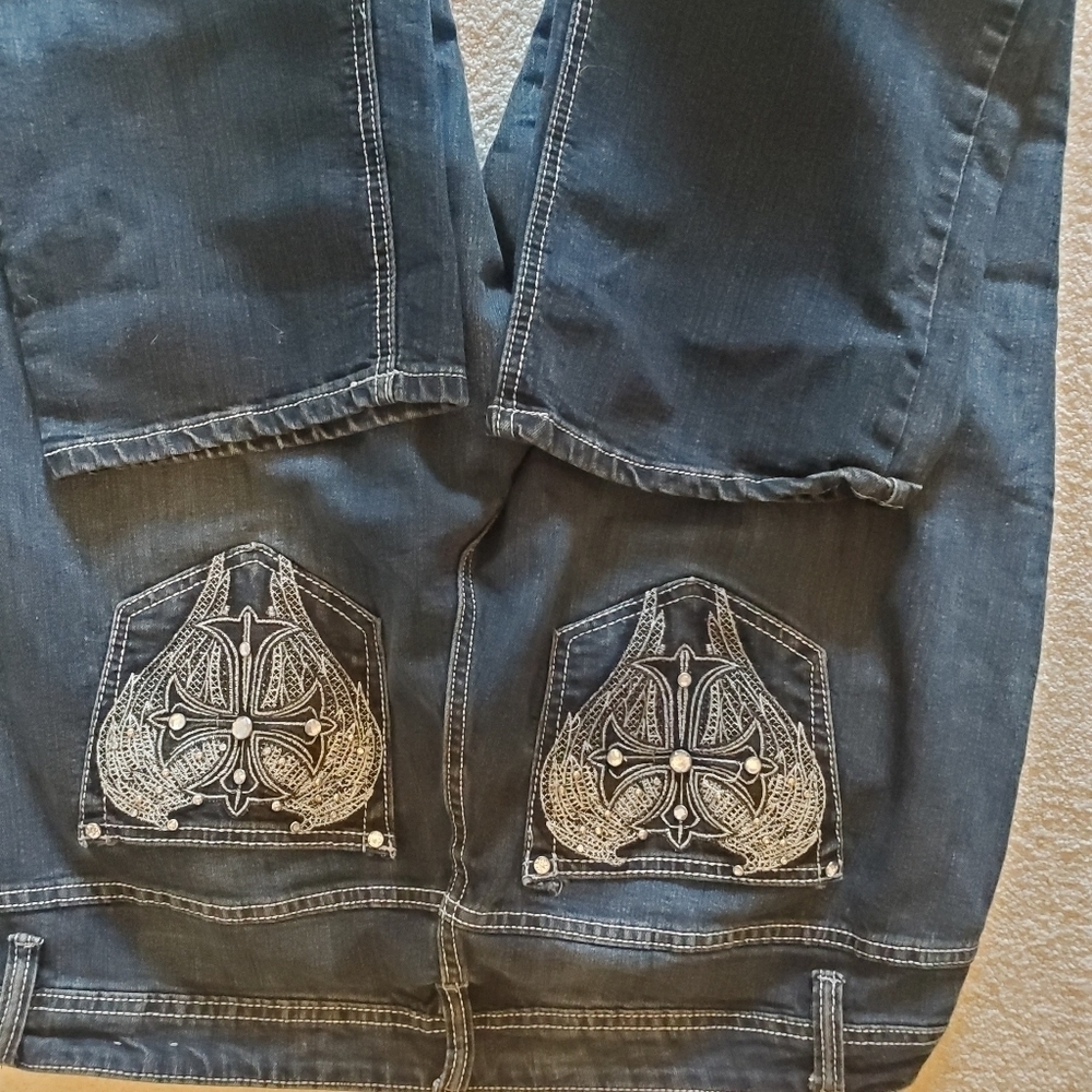 AVENUE DENIM STRAIGHT LEG SZ 18P. - Picture 6 of 6